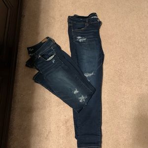 American eagle distressed skinny jeans